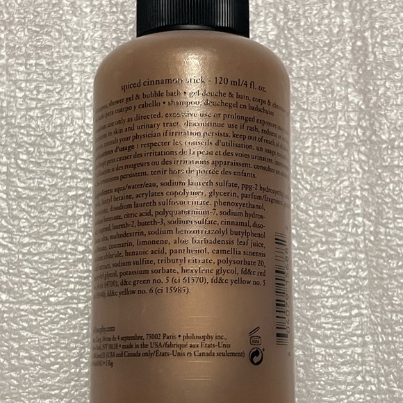 Philosophy Spiced Cinnamon Stick 3-in-1 Shampoo, Shower Gel & Bubble Bath - Picture 9 of 13